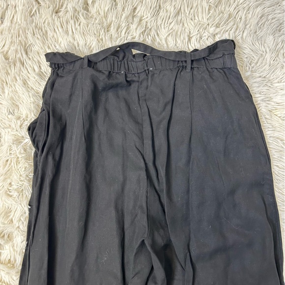 ◾️Melissa Nepton Wide Leg Paper Bag Tie Waist Cropped Pants - Picture 6 of 7